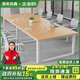 京英會(huì )議桌長(cháng)桌現代簡(jiǎn)約會(huì )議室桌椅組合長(cháng)方形長(cháng)條桌子工作臺辦公桌子 長(cháng)160寬80高74會(huì )議可坐6人