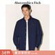 Abercrombie & Fitch【李現同款】小麋鹿圖案美式牛津長(cháng)袖襯衫25秋冬男裝125-5224 海軍藍 M (180/100A)