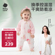 babycare兒童春夏分腿睡袋清爽吸濕透氣長(cháng)袖6層哆咔花園90碼-85-95cm
