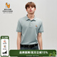 William fox&sons新復古回潮5A抗菌棉珠地面料輕奢領(lǐng)型刺繡小狐貍短袖合體POLO衫男 青瓷綠 2XL /54