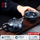 單亦茶壺建盞套裝非遺手工鐵胎泡茶壺單人功夫茶具高檔開(kāi)工禮物 百花一壺一杯【非遺禮盒】