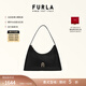 芙拉（FURLA）【禮物】DIAMANTE牛皮小號女士單肩包鉆石包腋下包高級感 黑色