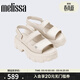 melissa/梅麗莎2025新款女ELLA厚底涼鞋魔術(shù)貼果凍配色時(shí)尚36150 淺米色 38