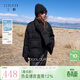 三彩2025冬季新款90白鴨絨羽絨服寬松圍脖兩穿面包服單排扣M 經(jīng)典黑 M 160/84A