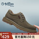 金利來(lái)（Goldlion）男鞋時(shí)尚個(gè)性擦色休閑鞋舒適耐磨工裝鞋54623005546A-卡其色-42碼