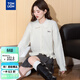 唐獅（TonLion）2025秋冬下擺荷葉邊設計女翻領(lǐng)開(kāi)衫