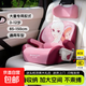 兒童安全座椅車(chē)載汽車(chē)用坐墊3歲-12歲大童寶寶增高墊簡(jiǎn)易安全座椅 公主粉豪華版【通用車(chē)型】