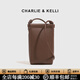 CHARLIE&KELLI CK品牌包包女款時(shí)尚簡(jiǎn)約手機包女士2026新款迷你小包斜挎單肩包 咖啡色【母親節生日520情人節禮物】