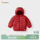 童泰（TONGTAI）寶寶羽絨服冬季嬰兒衣服外出連帽鴨絨外套兒童三防上衣紅色110cm