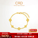CRD克徠帝黃金手鏈多元四葉草足金999手鏈CNC工藝送女友節日禮物 四葉草足金手鏈 HN00600 6.5g