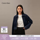 Calvin KleinJeans秋季女士經(jīng)典潮流復古美式ck拉鏈翻領(lǐng)短款潮殼牛仔外套 1BJ-牛仔深藍 S