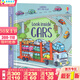 現貨 進(jìn)口英文原版繪本 Usborne Look Inside Cars 看里面系列 紙板翻翻書(shū) 酷炫的車(chē)