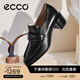 愛(ài)步（ECCO）樂(lè )福鞋女 商務(wù)優(yōu)雅淺口正裝單鞋粗跟高跟鞋女 型塑291903 黑色29190301001 37