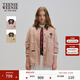 Teenie Weenie小熊女裝外套2026年春季新款復古潮流彩色水洗巴恩風(fēng)短夾克上衣 淺粉色 S