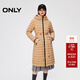 ONLY2023冬季新款90白鵝絨收腰連帽保暖口袋羽絨服女|123412033 E10 海藻綠色KELP XS
