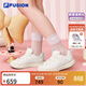FILA FUSION斐樂(lè )潮牌女鞋新款厚底板鞋休閑松糕鞋小白鞋甜筒鞋 白棉花糖/豆腐白-MT 37.5