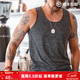 馬登工裝 黑科技涼感背心男夏季運動(dòng)打底衫健身戶(hù)外薄款肌肉背心 錫黑灰 M