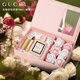古馳（GUCCI）三八女神節禮物婦女節禮物口紅禮盒香水女士彩妝禮盒生日禮物女生 【浪漫花盒】花悅淡30ml+絨霧217