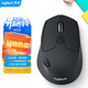 羅技（Logitech）M720 鼠標 無(wú)線(xiàn)藍牙鼠標 辦公鼠標 右手鼠標 大手鼠標 優(yōu)聯(lián) 黑色 帶無(wú)線(xiàn)2.4G接收器