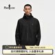 比音勒芬【輕量三防】果嶺沖鋒衣2026春季新款男士戶(hù)外防水透濕連帽外套 07黑色 L