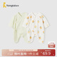 童泰（TONGTAI）嬰兒連體衣夏季新生兒衣服寶寶家居內衣蝴蝶衣2件裝 綠色66cm