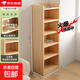 書(shū)架書(shū)柜落地客廳置物架家用收納柜矮書(shū)柜儲物柜架子8 【免漆松木】六層 40x25x166CM