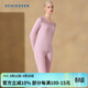 舒雅（Schiesser）7A抗菌女士V領(lǐng)保暖內衣氨基酸保暖套裝 淺紫 M