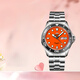 東方雙獅手表日本全自動(dòng)機械表原裝進(jìn)口運動(dòng)潛水表水鬼男表情人節禮物 【5.1折搶】橙色圓點(diǎn)水鬼機械表
