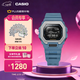卡西歐（CASIO）G-SHOCK 沖浪而生 多功能小方塊 藍牙計步手表 【女神節禮物】 GBX-100-2APR 【浪花藍】
