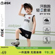 ASK JUNIOR童裝兒童套裝夏裝男小童涼感無(wú)袖背心T恤運動(dòng)短褲兩件套 黑白 100