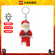 樂(lè )高（LEGO）米奇米妮唐老鴨黛西人仔鑰匙扣鏈積木禮物掛件 KE189H 圣誕老人發(fā)光鑰匙扣