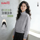 班尼路（Baleno）立領(lǐng)開(kāi)衫衛衣女士外套2026年春秋新款寬松百搭拉鏈夾克輕薄上衣服