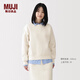 MUJI女式 緊密編織 運動(dòng)衫 女士衛衣女款女裝上衣26年春季BB2VSA6S 米白色 M (160/84A)