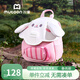 牧童幼兒園書(shū)包小女孩入學(xué)輕便卡通可愛(ài)蘑菇包男寶寶新年禮物雙肩背包 萌兔粉-M碼禮盒包裝（3-6歲） 無(wú)規格