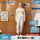 Champion【套裝】冠軍男女兒童裝2025秋季新款日常運動(dòng)加絨衛衣長(cháng)褲兩件套