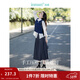 茵曼（INMAN）2026春季女裝新款半身裙女格雷系百褶學(xué)院風(fēng)A字顯瘦高級感長(cháng)裙子 貴族灰 S