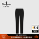 比音勒芬【小領(lǐng)T伴侶褲】春夏款長(cháng)褲男士時(shí)尚通勤休閑商務(wù)百搭多色休閑褲 07黑色 3XL （34）