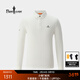比音勒芬【丁禹兮同款小領(lǐng)T】春秋款男士休閑通勤商務(wù)休閑長(cháng)袖POLO衫男 28月光白 L （105）
