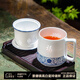 漢茗景德鎮青花玲瓏陶瓷茶杯帶蓋高端禮物泡茶水分離杯辦公室個(gè)人專(zhuān)用 福運亨通-青花玲瓏茶漏杯-禮盒裝