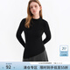 范思藍恩斜下擺高領(lǐng)羊毛打底衫女2025秋新款時(shí)尚保暖針織上衣4050 經(jīng)典黑 M