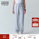 Teenie Weenie小熊女裝衛褲2025夏季簡(jiǎn)約休閑運動(dòng)活力束腳長(cháng)褲 灰色 S
