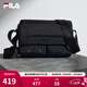 FILA 斐樂(lè )官方男包挎包冬季新款時(shí)尚休閑隨身包單肩包斜挎包 正黑色-BK XS