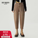 深呼吸DEEP BREATH女裝休閑高腰八分牛仔蘿卜褲女A100276 卡其 M (3)