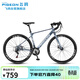飛鴿公路自行車(chē)24速男女式成人學(xué)生公路車(chē)700c城市通勤休閑跑車(chē)銀色