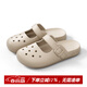 樸西洞洞鞋女士夏季新款包頭涼拖鞋簡(jiǎn)約休閑純色戶(hù)外eva外穿涼拖鞋女 淺沙色 【仙氣瑪麗珍】 37-38