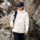 北面（The North Face）硬殼沖鋒衣女Antora防水防風(fēng)透氣連帽夾克保暖25秋冬新品|8DFA QLI/米白色 L /165