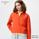 優(yōu)衣庫合作款/女裝半拉鏈衛衣/運動(dòng)衫484154 24 亮橙色 2XL