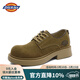 Dickies【明星同款】皮鞋休閑鞋復古英倫風(fēng)工裝鞋情侶款 棕色 42