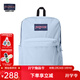 JANSPORT杰斯伯書(shū)包輕便雙肩包男女旅行包簡(jiǎn)約背包電腦包學(xué)生校園 4QUE7G7霧霾藍-隔層+側袋