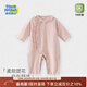 童戀初心寶寶連體衣春秋款純棉女?huà)雰阂路獬龉鞣镅b新生幼兒哈衣爬服